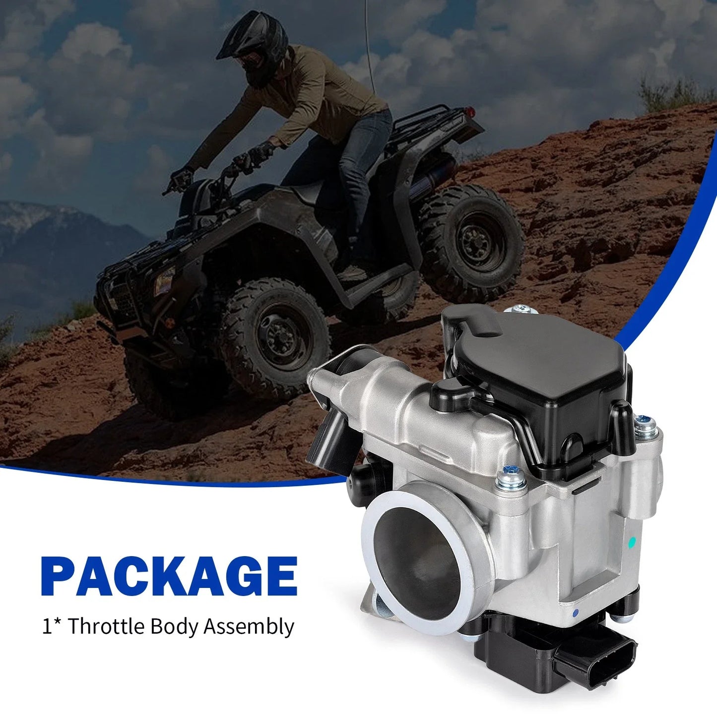 Throttle Body Assembly for Honda Rancher 420 TRX420 (2014–2019)