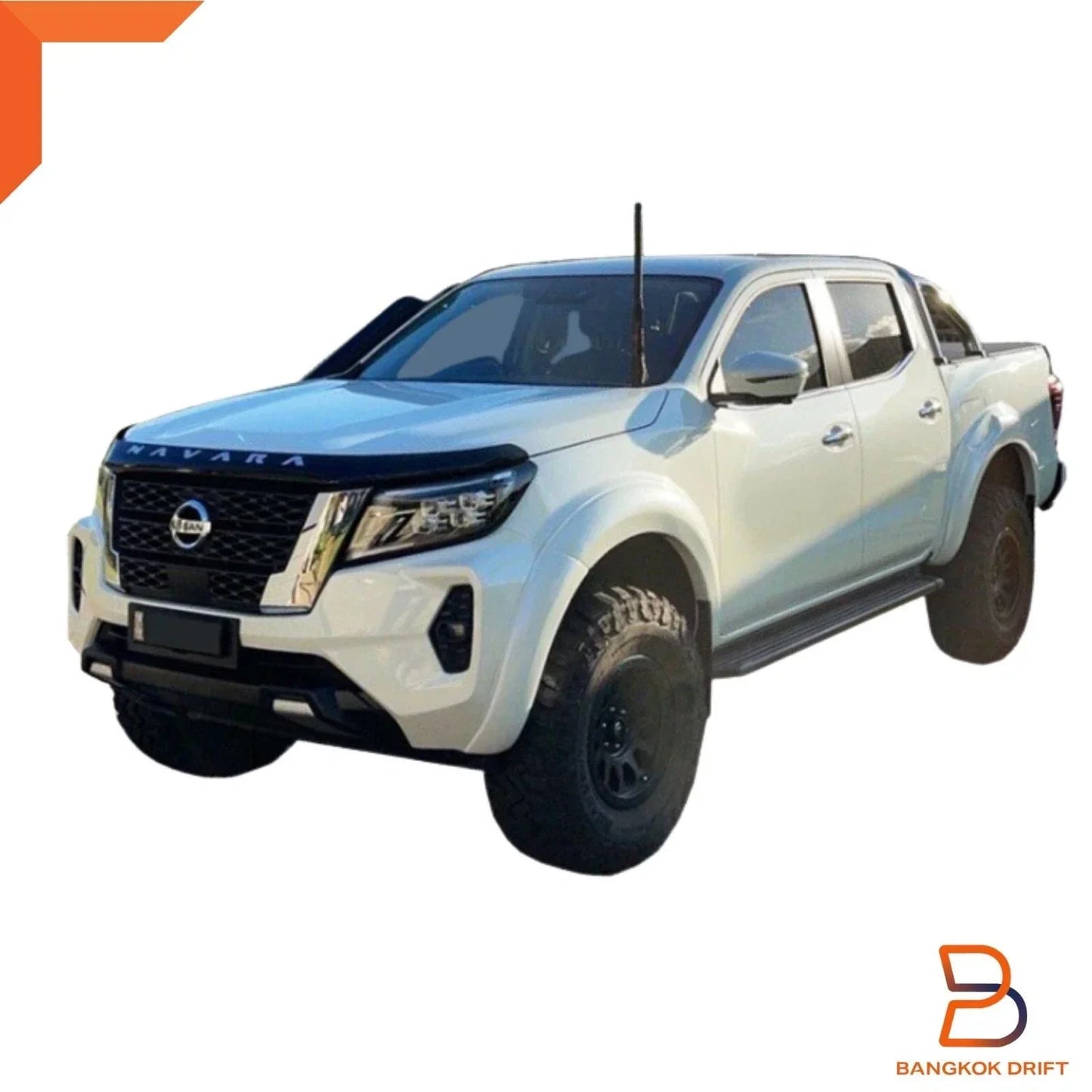6" Glossy Black Fender Flares for Nissan Navara (2021-2023)