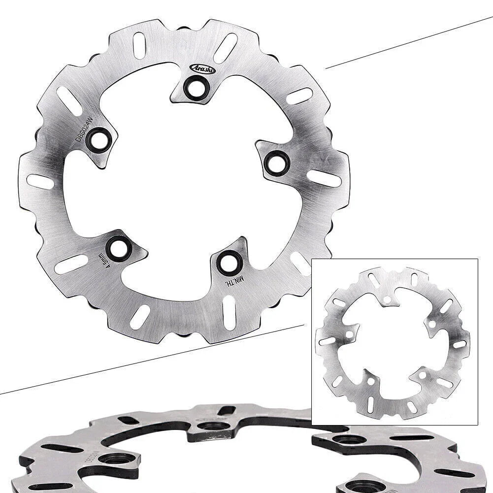 Chrome Rear Steel Brake Disc Rotor for Yamaha YZF-R6, YZF-R1 (2003-2015)