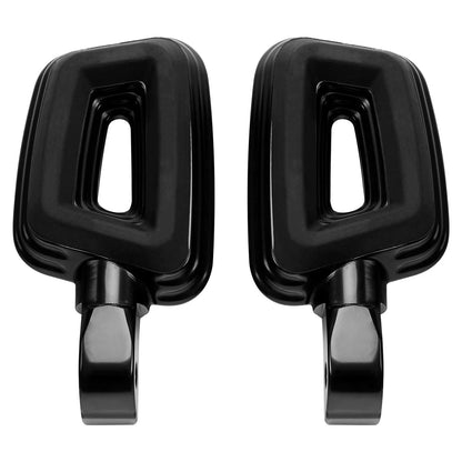 Black Passenger Foot Pegs for Harley Street Bob Low Rider (2018-2025)