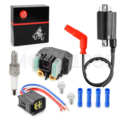 Ignition Coil & Relay Spark Plug for Yamaha Raptor 700 700R (2006–2018)