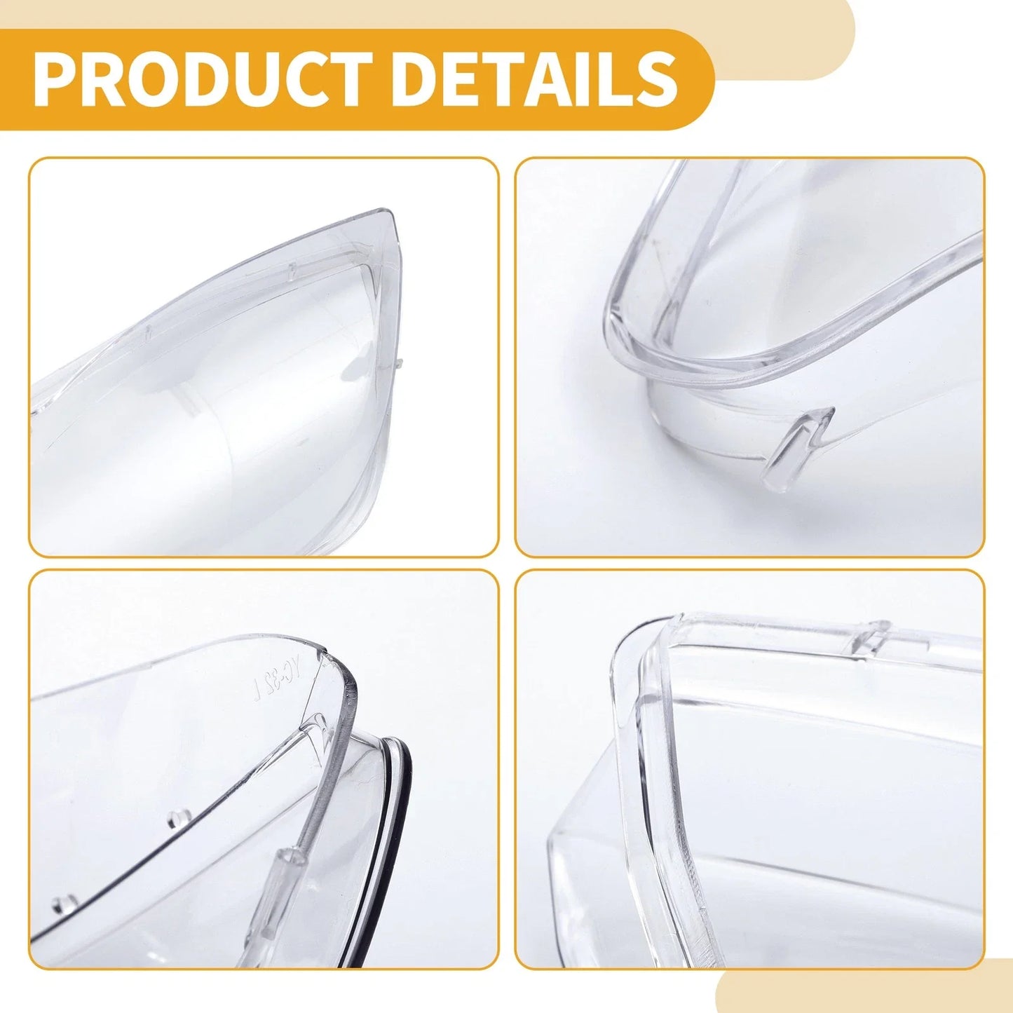 1 Pc Front Left Headlight Lens Cover for BMW X5 (2004-2006) Clear