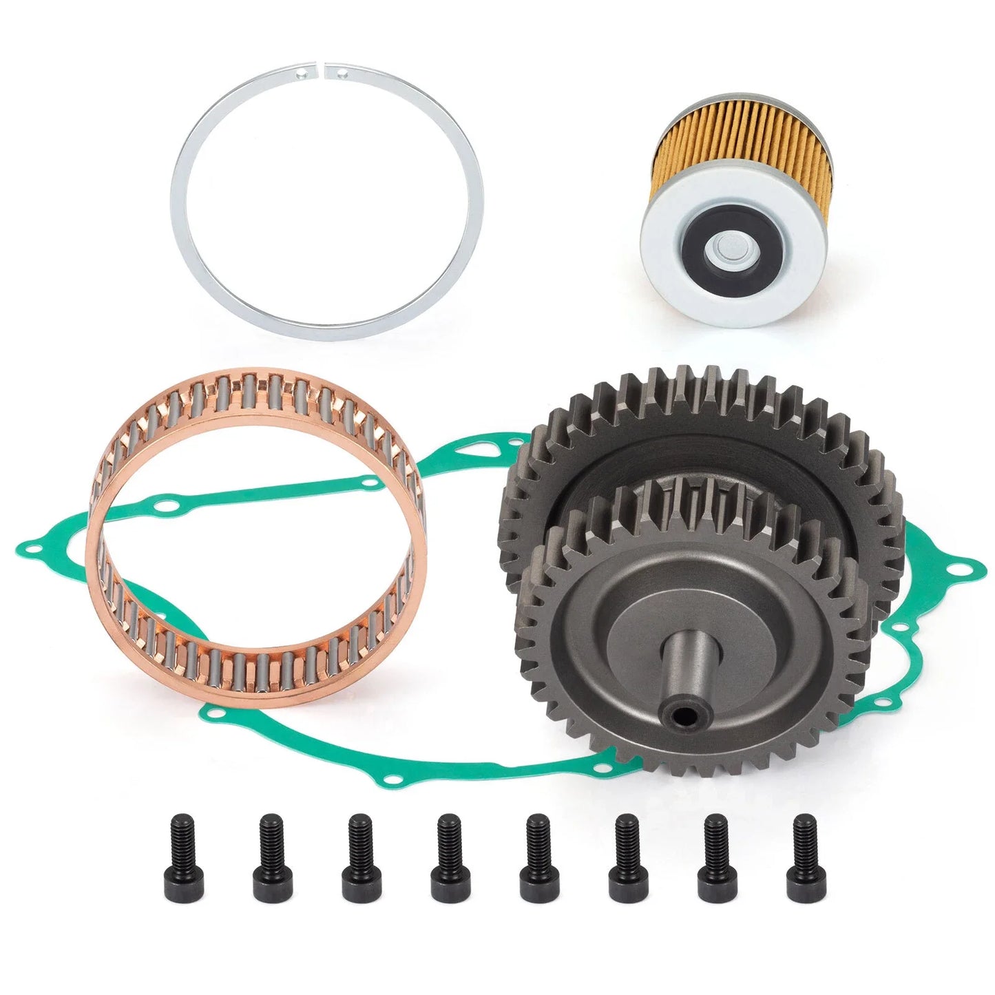 Starter Clutch Gear Idler w/ Gaskets for Yamaha V-Star 1100 (1999–2009)