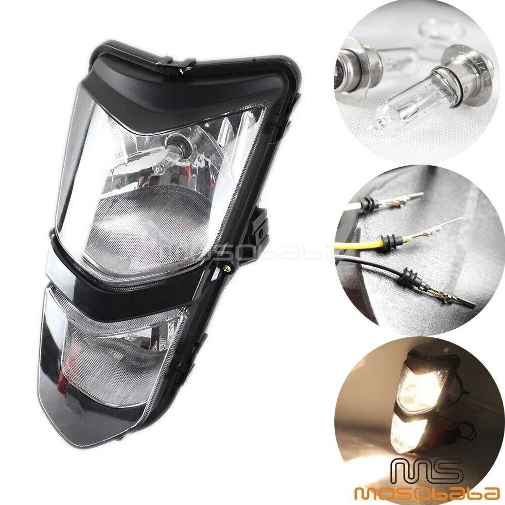 Headlight Lamp Assembly for Kawasaki KFX400, Suzuki QUADSPORT LT-Z400 (2003-2008)