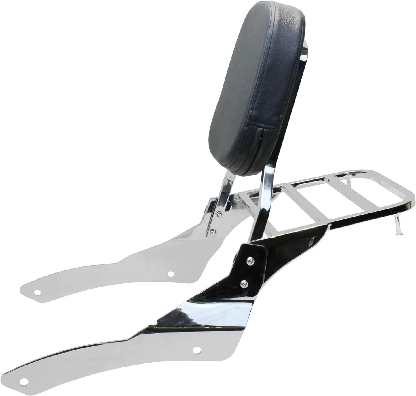 Steel Backrest Sissy Bar Rack for Yamaha V-Star 650 400 Classic (2000-2017)