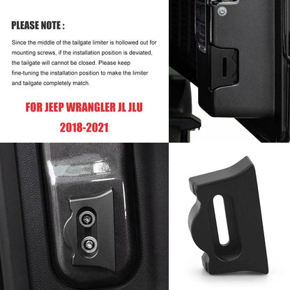 Rear Tailgate Stopper Limiter for 2018-2021 Wrangler JL JLU (2018-2021)