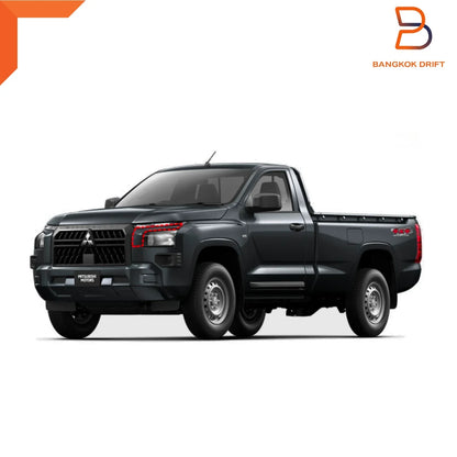 Black Front Bumper Headlight Cover Trim for Mitsubishi Triton L200 (23-25)