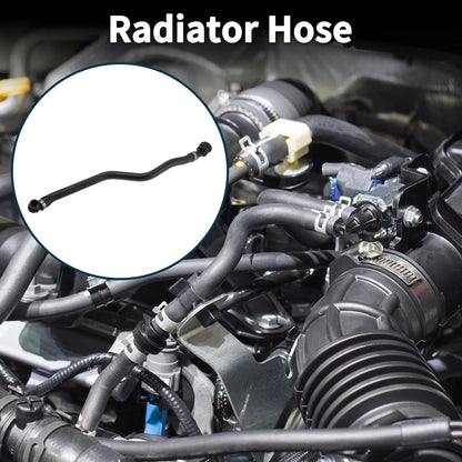 Radiator Hose for BMW 640i Rubber Coolant Pipe Black 1 Pc