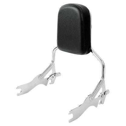 Chrome Sissy Bar Backrest Pad for Harley Softail Fat Bob (2018-2025)