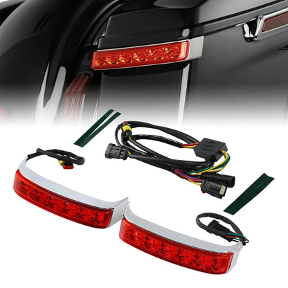 Saddlebag LED Run Brake Turn Lights for Harley Road Glide Ultra Limited (2014-2024)
