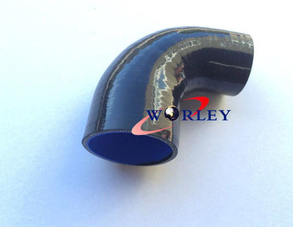 Red Silicone 2.5"-2.75" 45 Degree Elbow Reducer Pipe for Turbo Hose