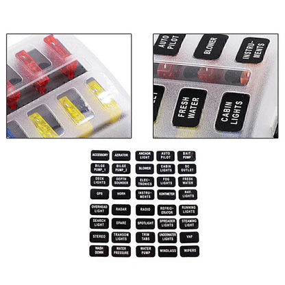 8 Way Circuit LED Fuse Box Holder for Universal Applications