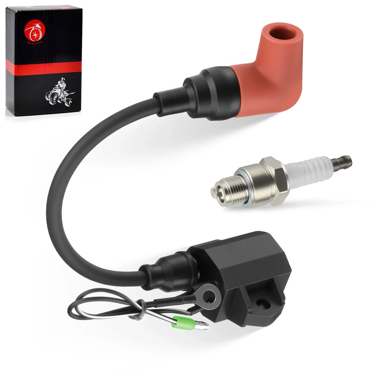 Ignition Coil with Spark Plug for Yamaha 2 Stroke HP