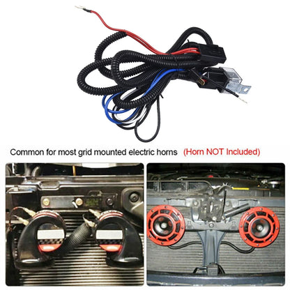 Heavy Duty 12V Wiring Harness for Dual Electric Blast Horns for Vehicle