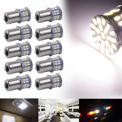 10 x 50SMD LED Tail Turn Signal Light Bulbs for BA15S 1156