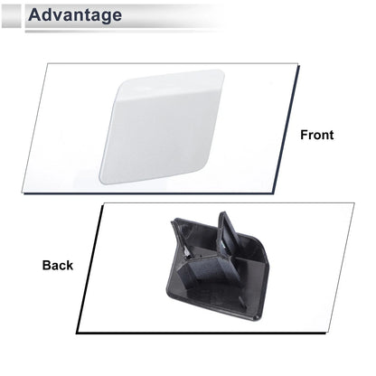 Front Left Bumper Headlight Washer Nozzle Cover for BMW X5 (2013 - 2018) White