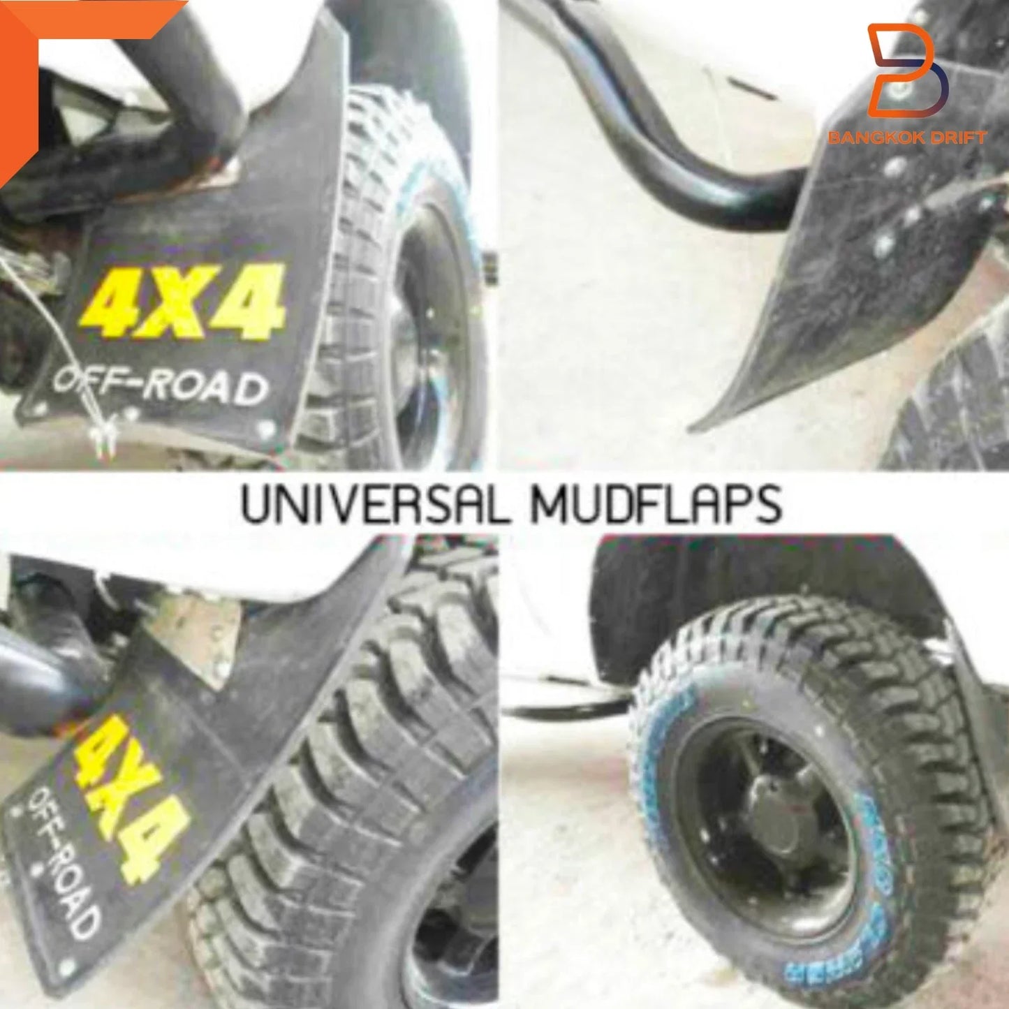 Heavy Duty Rubber Mud Flaps Splash Guards for Toyota 4x4 4WD
