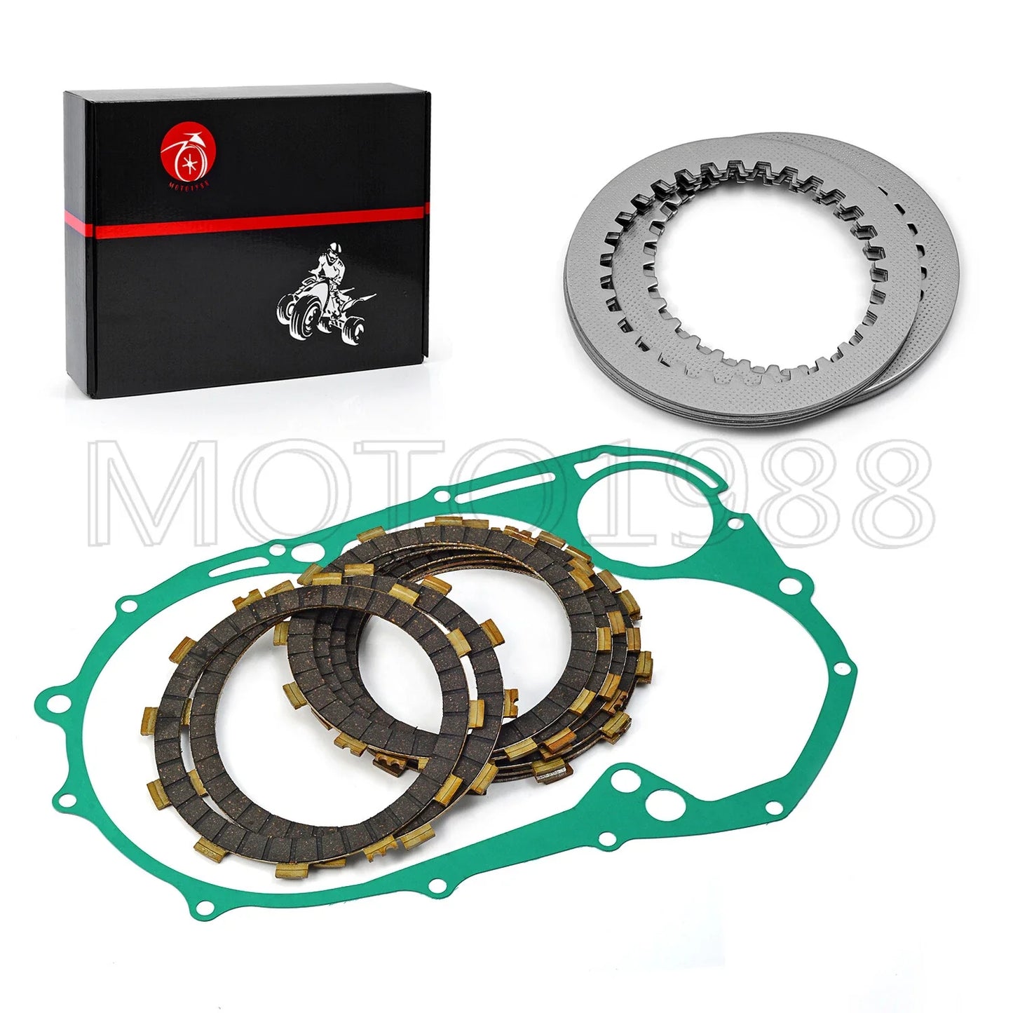 Clutch Friction Plates & Gasket For YAMAHA V-STAR 1100 XVS1100 (1999–2009)