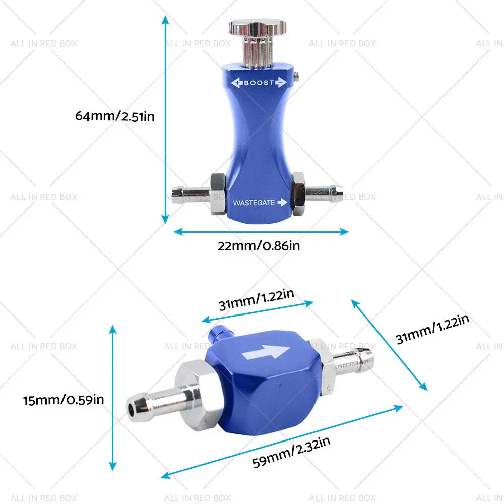 Universal Adjustable Tee Turbo Boost Controller Bleed Valve for Petrol Diesel