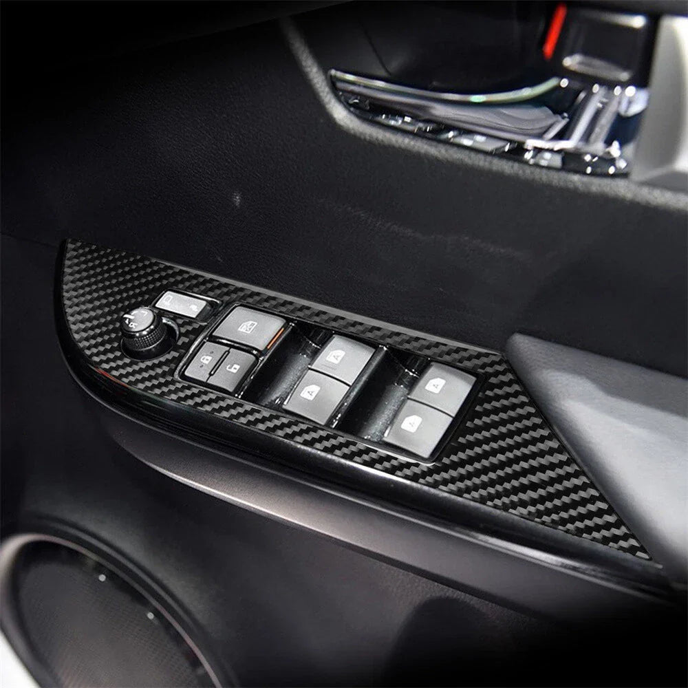 4 x Window Lift Switch Panel Cover Trim for Toyota Hilux Revo (2015-2021)