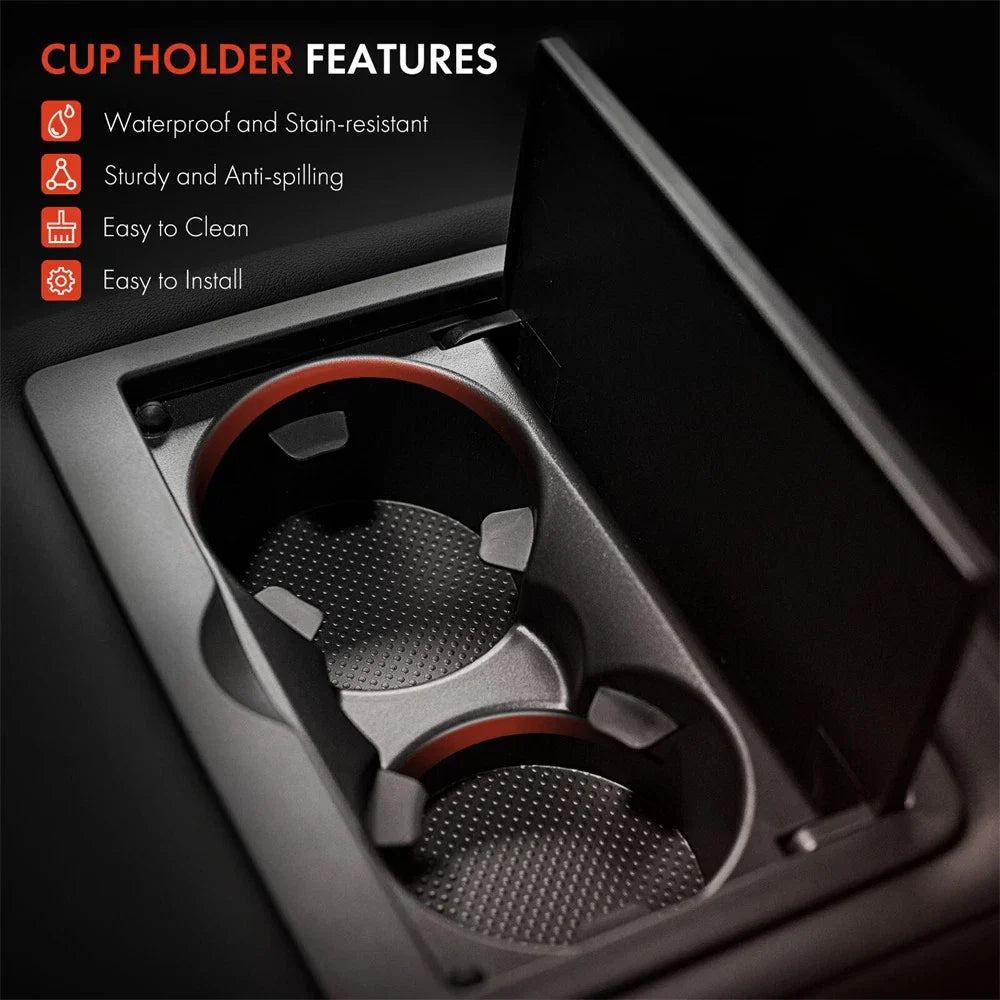 Black Rear Center Console Cup Holder for Subaru Impreza Forester (2008-2019)