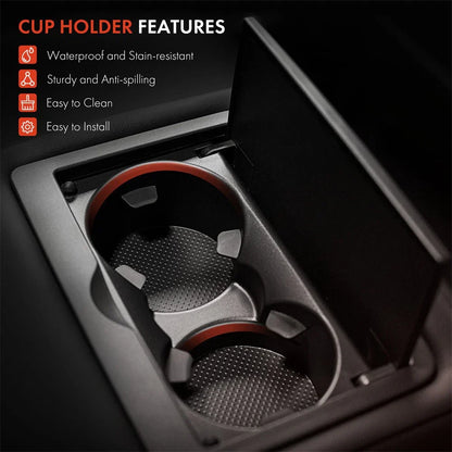 Black Rear Center Console Cup Holder for Subaru Impreza Forester (2008-2019)