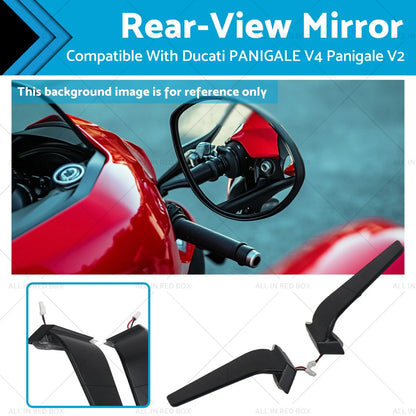 Rearview Mirror for Ducati Panigale V4 V2 Rotating Wing LED (2018-2023)