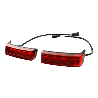 Saddlebag Run Brake LED Turn Lights for Harley Street Road Glide (2014-2024)
