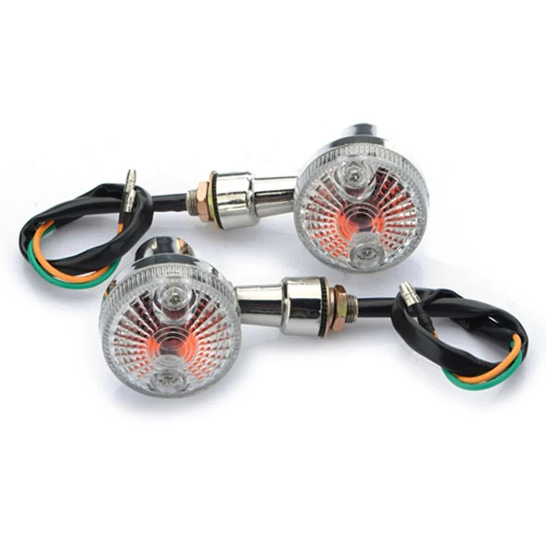 Amber Motorcycle Turn Signal Blinker Light Bulbs for Classic Bikes (12V)