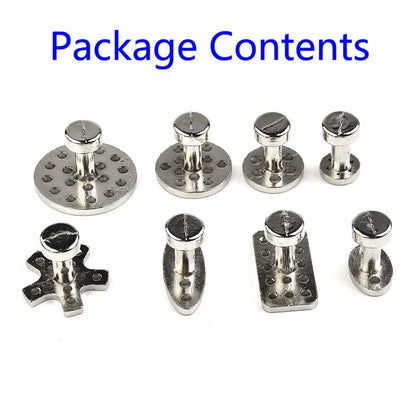 8 x Aluminum Puller Tabs Cold Glue Paintless Tool