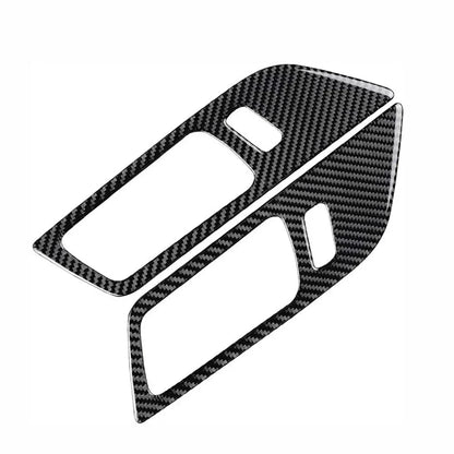 Carbon Fiber Interior Door Handle Trim Covers for 2015-2022 Ford Mustang