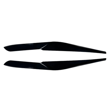 Black Headlight Eyebrow Eyelids Covers for BMW X5 X6 G05 G06 (2023-2025)