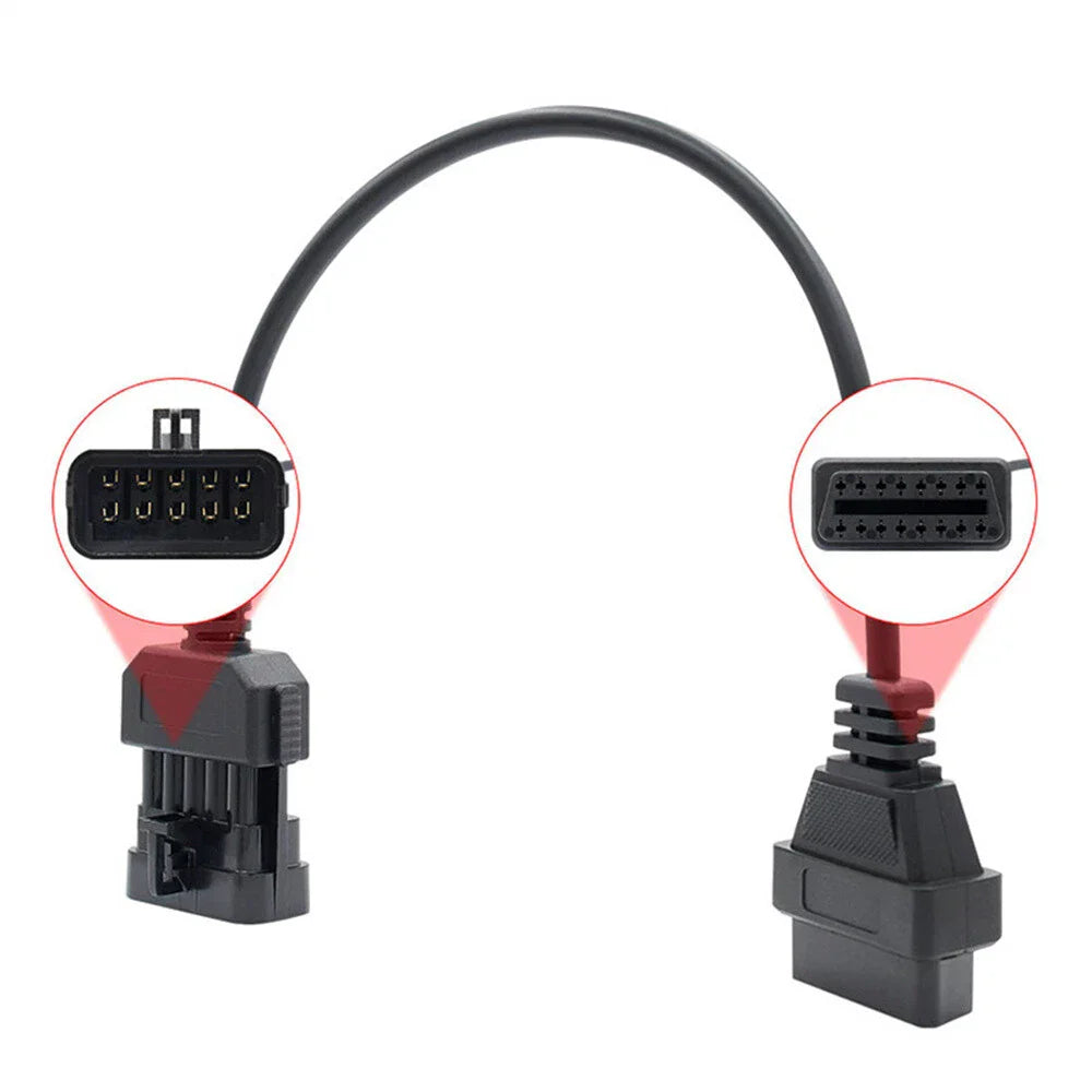 10 Pin to 16 Pin OBD2 Connector Adapter Cable for Opel Vauxhall (1996-2023)