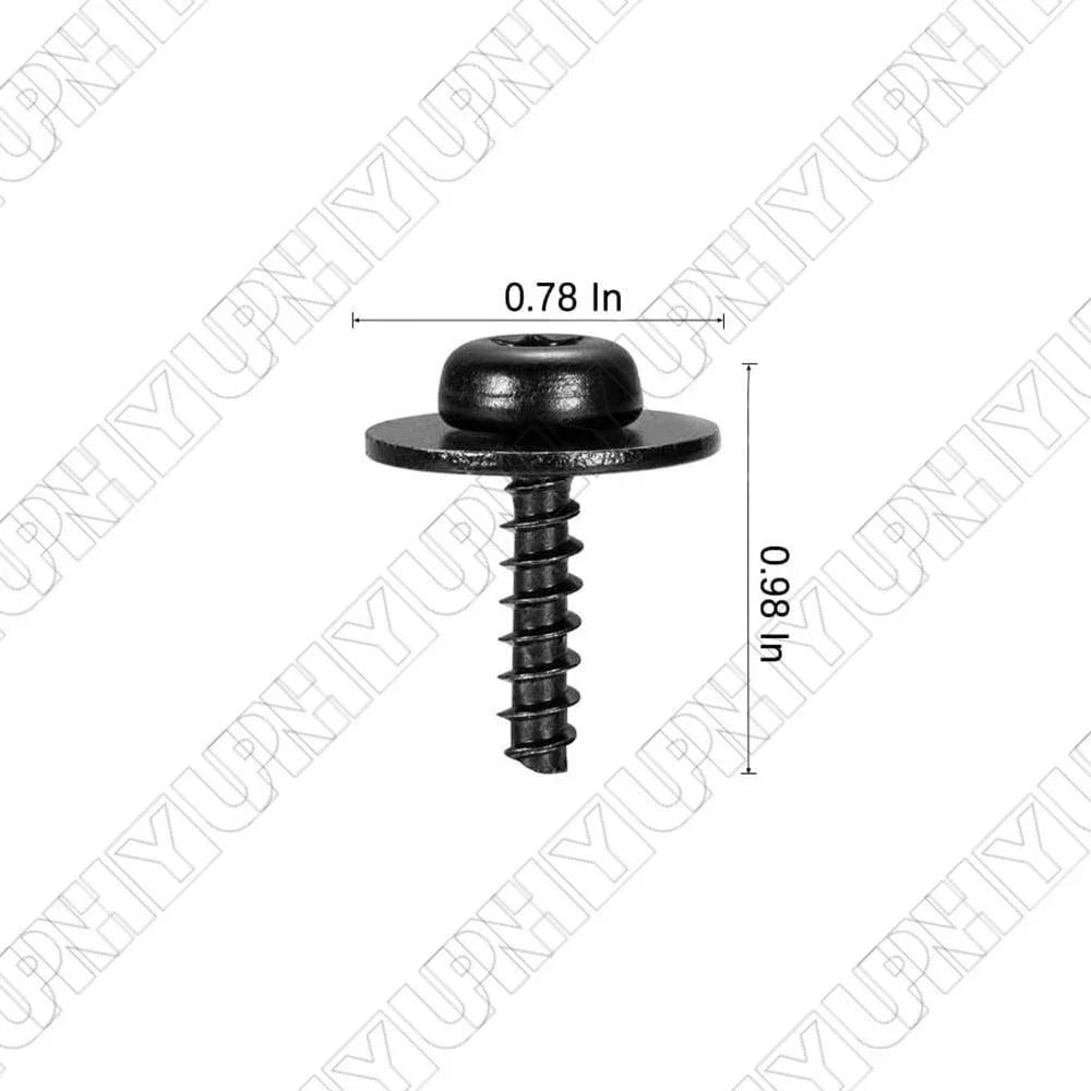 10 x Under Tray Splash Guard Torx Screws with Washers for Ford (All Years)