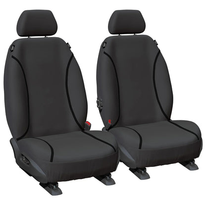 Front / Tailor Made Canvas Car Seat Covers for Toyota Hilux TGN121 (2015–2019)