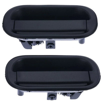 Door Handle Outer Set of 2 Black Front L+R for Mitsubishi Canter (1995–2005)