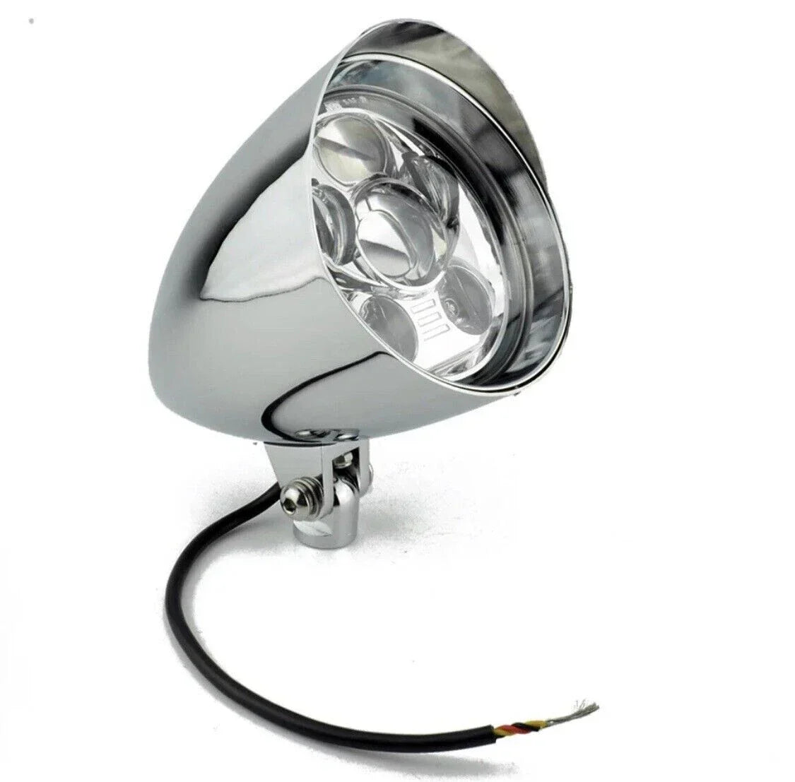 5.75" Chrome LED Bullet Headlight Lamp for Harley Touring