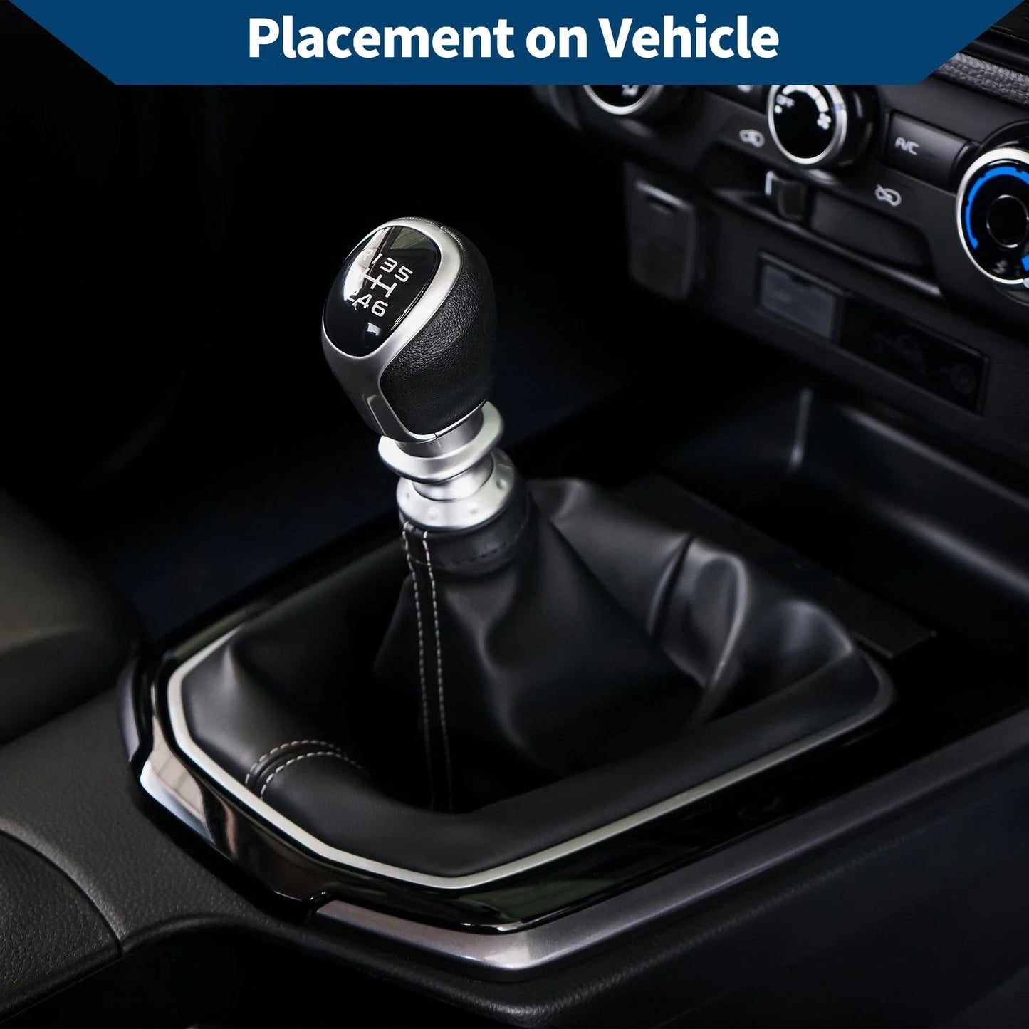 Gear Shift Gaiter Black Leather for BMW E60 E61 (2004-2008)