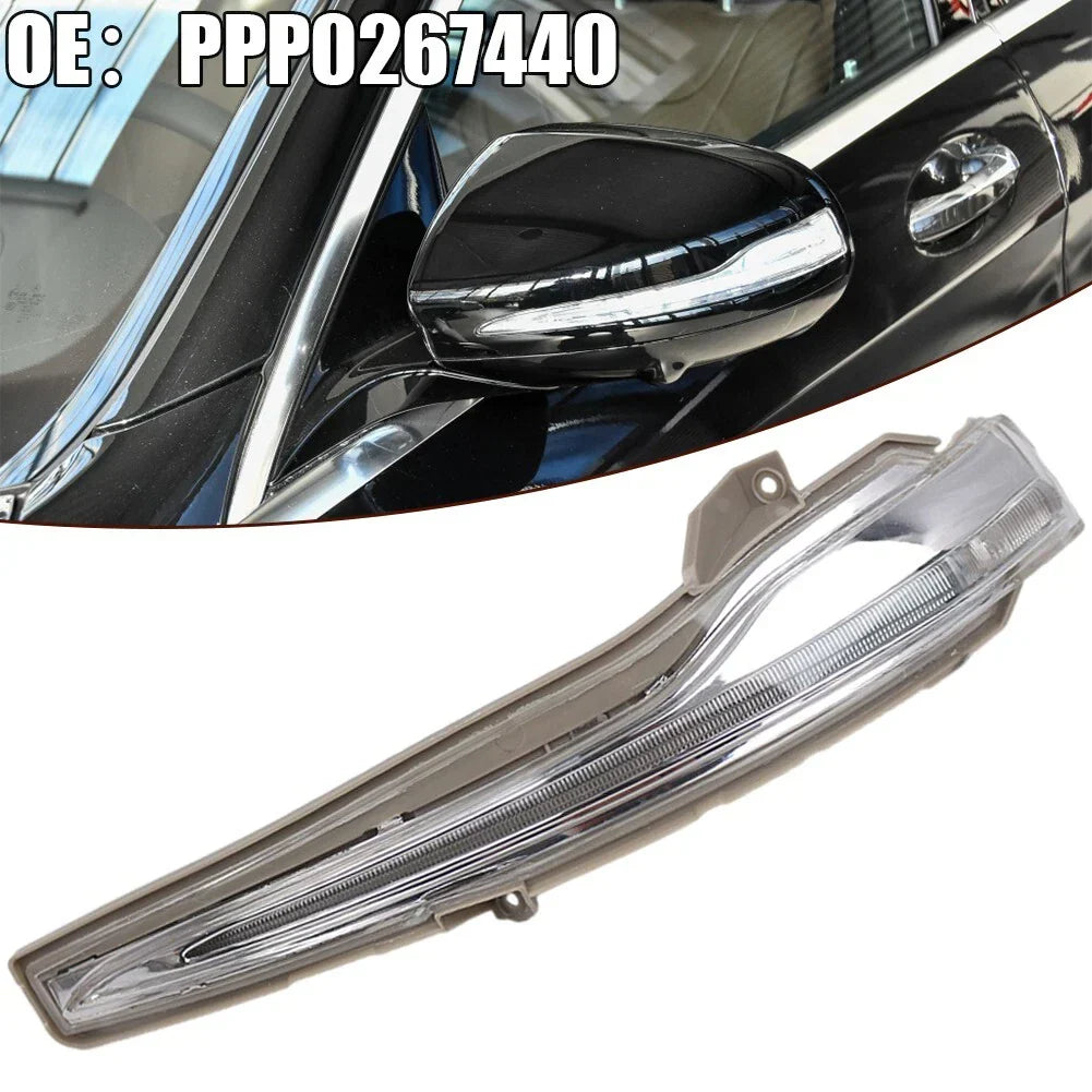 Turn Signal Reversing Mirror Left Side Lamp White Repeater for Car