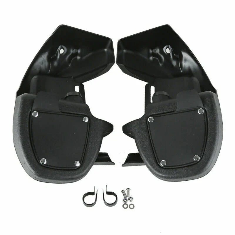Black Lower Vented Fairing Engine Guard Crash Bar for Harley Road King (09-13)