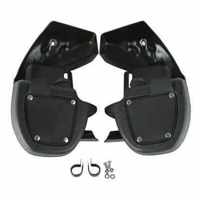 Black Lower Vented Fairing Engine Guard Crash Bar for Harley Road King (09-13)