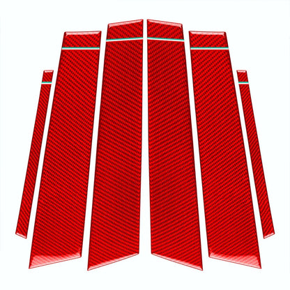 6 x B Pillar Post Panel Window Cover Trim for Alfa Romeo Giulia (2017-2021)