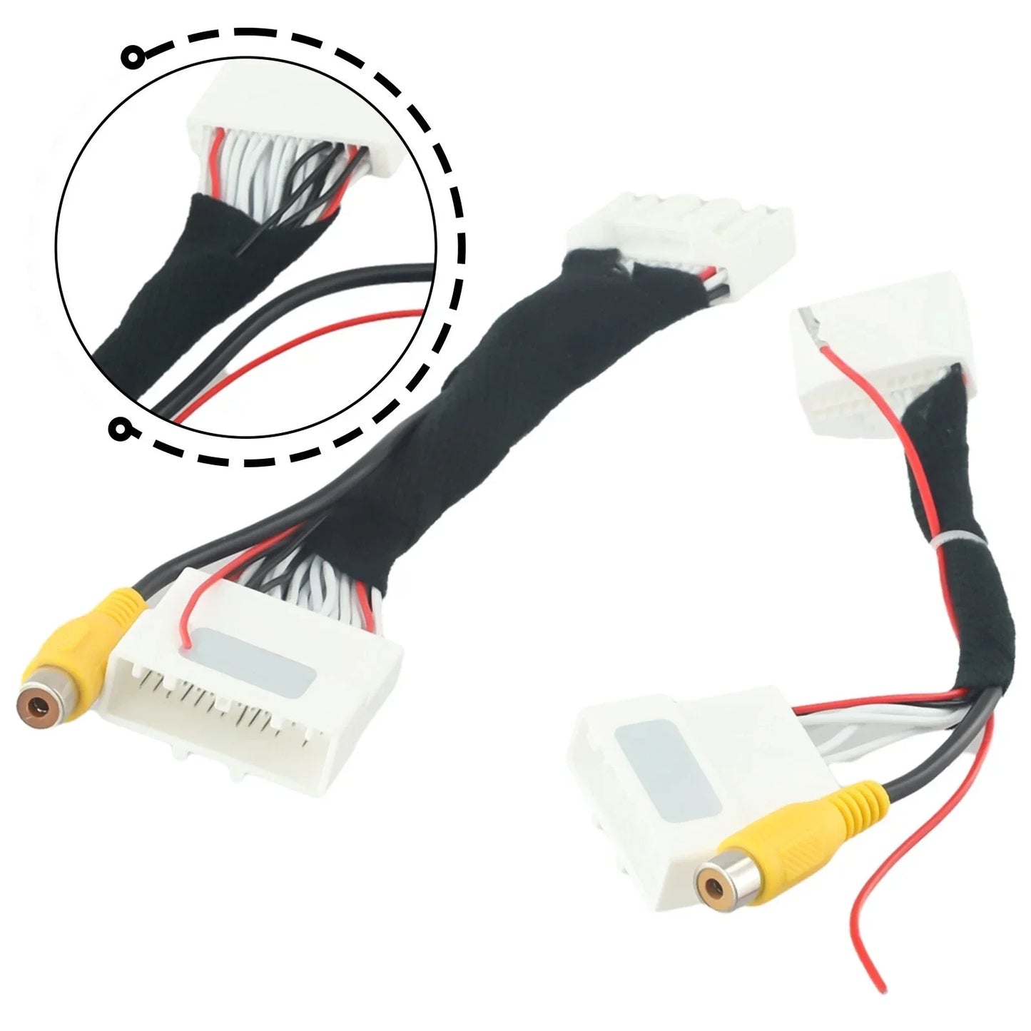 Connector Line Camera Adapter Cable 28Pin & 24Pin 2 x for Vehicle