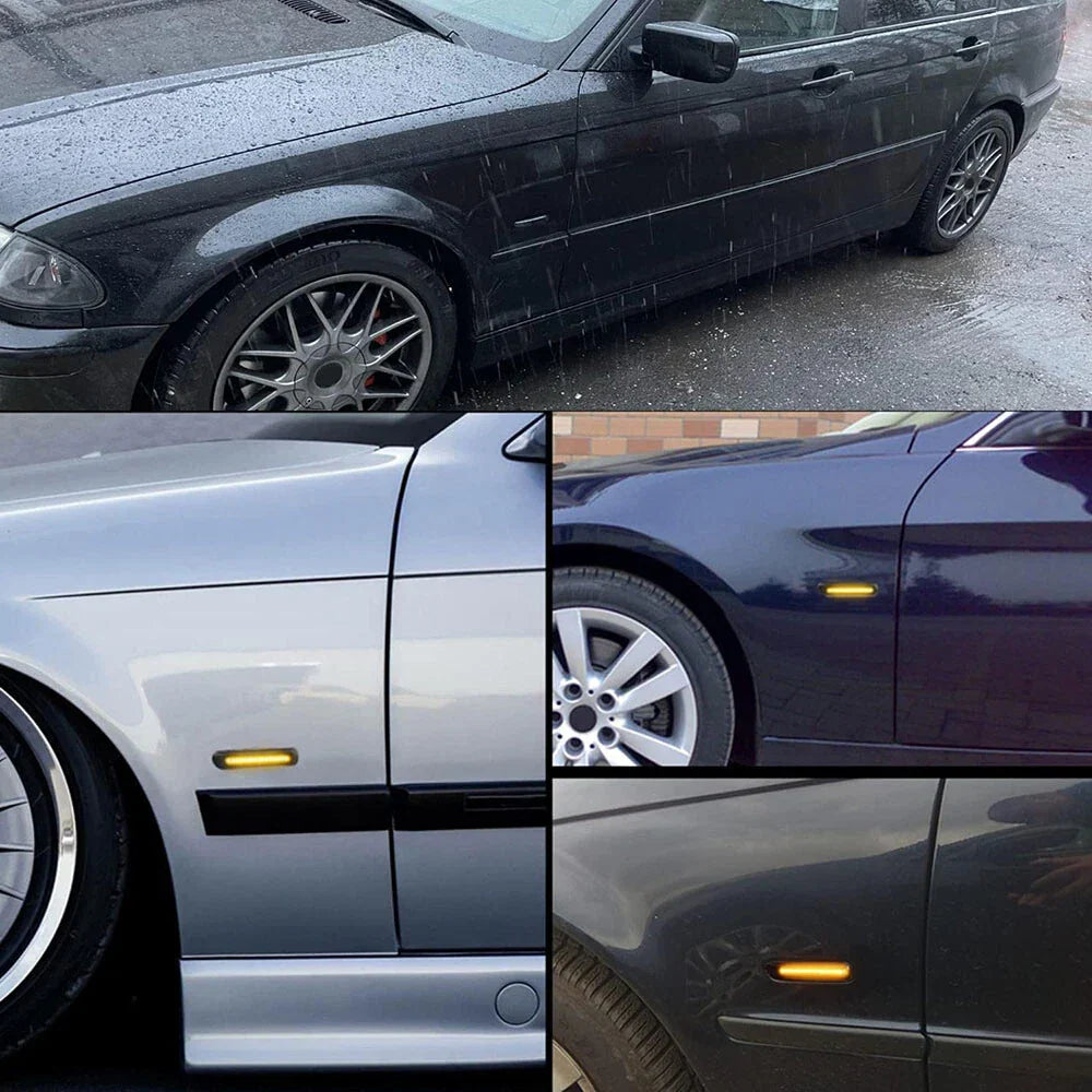 Smoked LED Side Marker Turn Signal Lamp for BMW E46 (2000-2006)