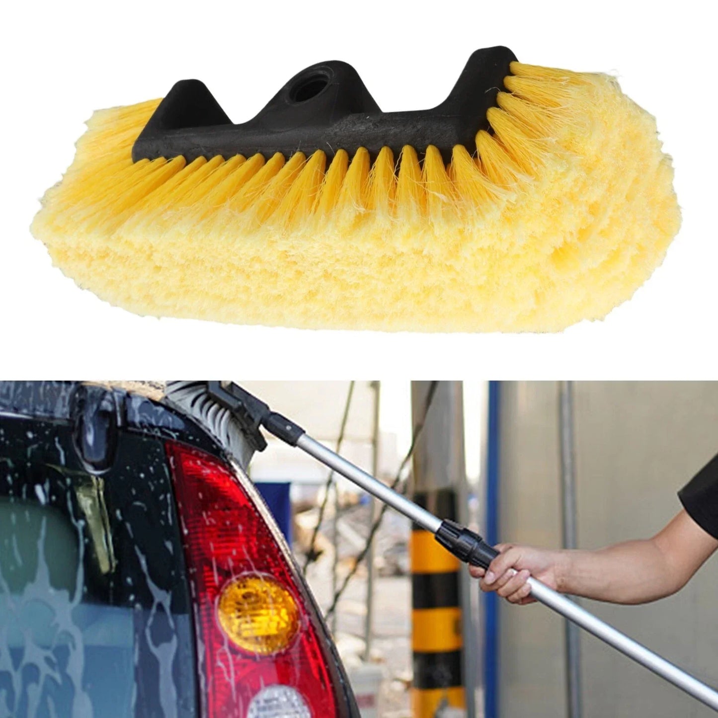 Wash Brush / 10 Inch / Soft Bristle Wash Brush for Outdoor Vehicles