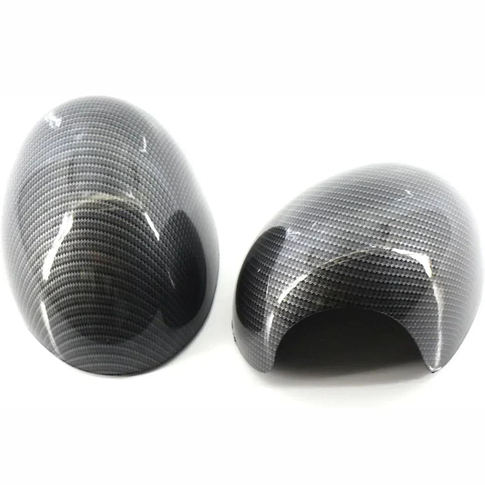 Carbon Fiber Style Mirror Cover Caps for BMW Mini (2006-2012)