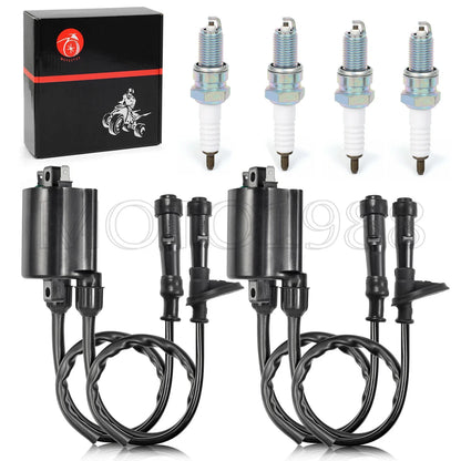 Ignition Coil Spark Plug With Cap for HONDA Shadow Aero 750 VT750C (2004–2010)