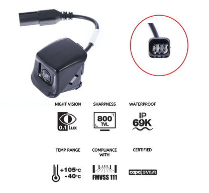Back Up Rear View Tailgate Reverse Camera for Toyota Hilux (2005–2015)