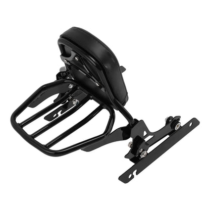 Sissy Bar Backrest Luggage Rack for Harley Dyna Street Bob (2006 - 2017) Black