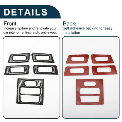 AC Vent Sticker 5pcs for BMW 3 Series E90 E92 E93 (2005 - 2012)